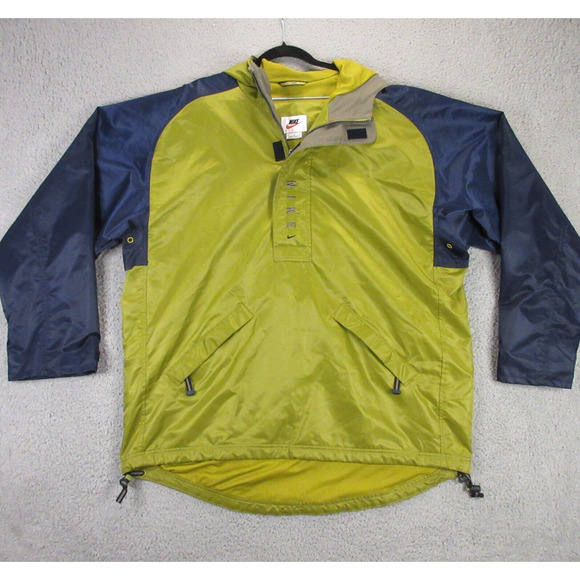 Nike Other - Vintage 90s Nike Mens Anorak Windbreaker Jacket size L White Label Pullover Y2K